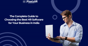 HR software India - PixelsHR dashboard for payroll, attendance, and performance management