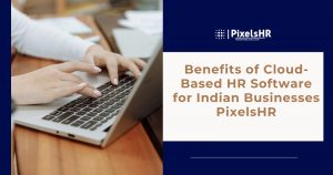 Business team managing HR tasks using cloud-based HR software.